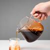 Glass Coffee Server 600ml Iced Tea Water Beverage Pour Over Dripper with Scale Household Office Bar Pot Kitchen Drinkware