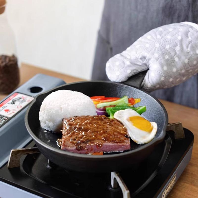 14Cm Cast Iron Skillet Non-Stick Mini Egg Frying Pan For Kitchen Cookware