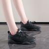 New Autumn and Winter Color Matching Leather White Shoes Casual Sports Shoes
