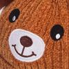 Winter New Cute Bear Warm Ear Protector Plush Wool Hat Baby Hat Autumn and Winter Hairball Knitted Hat