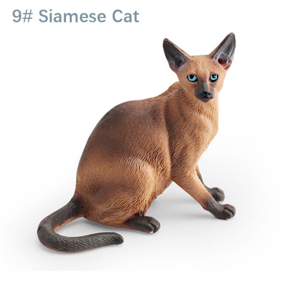 PVC Simulation Cat Model Lifelike Cat Statue Ornament Cute Simulation Pet  Car Decoration