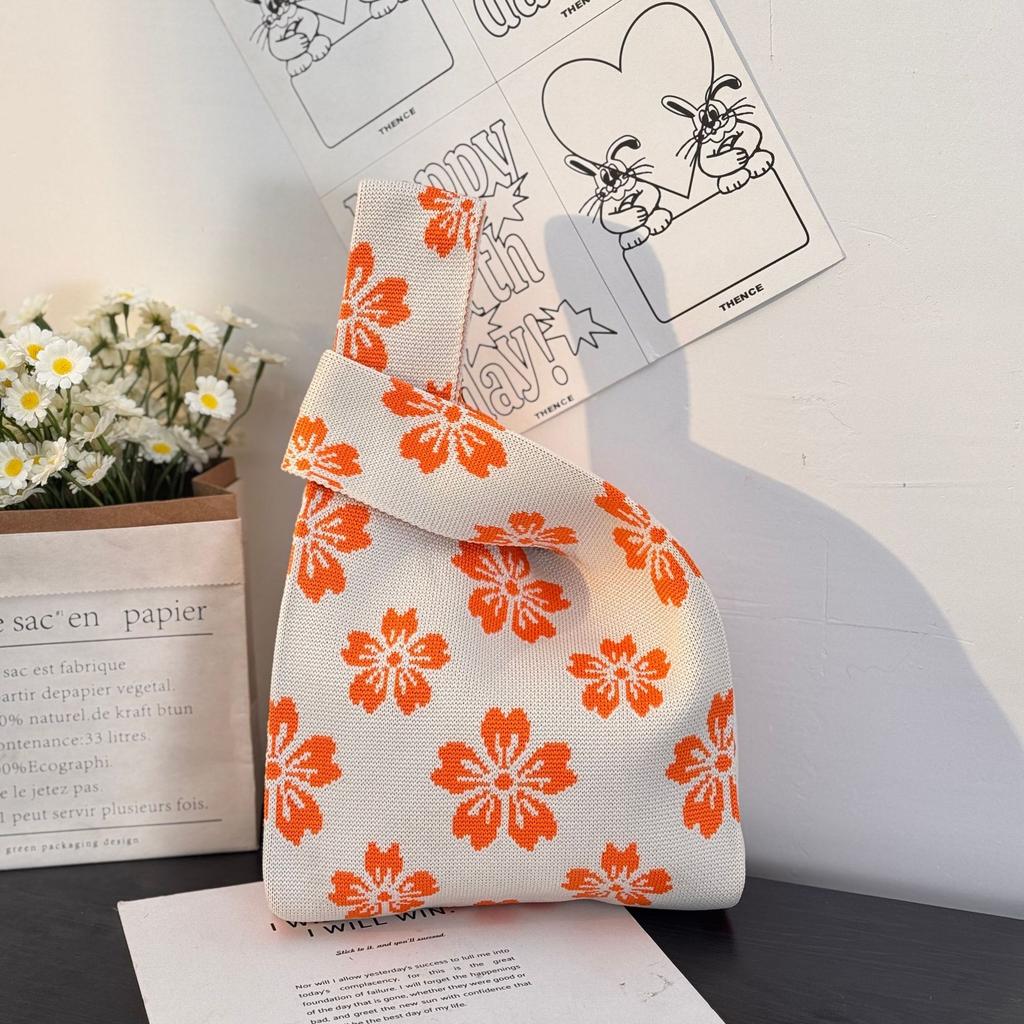 Geantă Tricotată cu Tematică Festivalul Bărcii Dragonului Geantă Cadou pentru Întâlnirea Companiei Geantă de Mână Cadou de Nuntă Geantă Zongzi Geantă Fericită pentru Bomboane