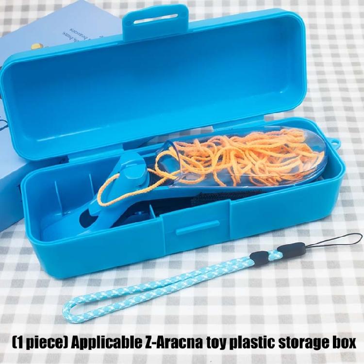Shelf and Drawer Storage Case for ZipString Aracna, Blue Hard Shell Plastic Box with Hinged Shell Form for Travel Bag Carry and Daily Use