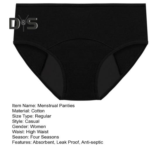 Women Menstrual Panties Abundant Flow Menstrual Period High Waist Menstrual Cycle Absorbent Underwear Leak Proof Lady Briefs Underpants