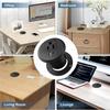 Hiddens Embedded Round Socket Power Outlet 18W USB A and Type C Charging Port 50mm Cutout Safe for Home Office Use