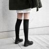 Autumn Winter Women's High-quality Shoes Elastic Material Platform Women's Boots New Knee Boots High Boots with Height