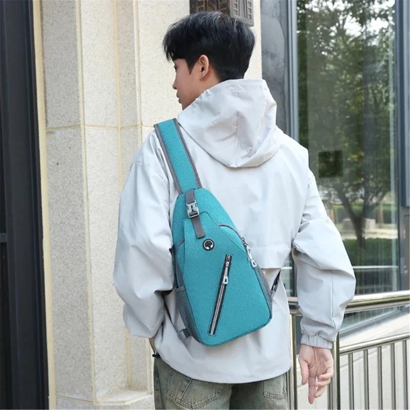 Fashion Boy Shoulder Bags Water Resistance Crossbody Bag Men Multi Functional Chest Bag Travel Sports Backpacks Handbag