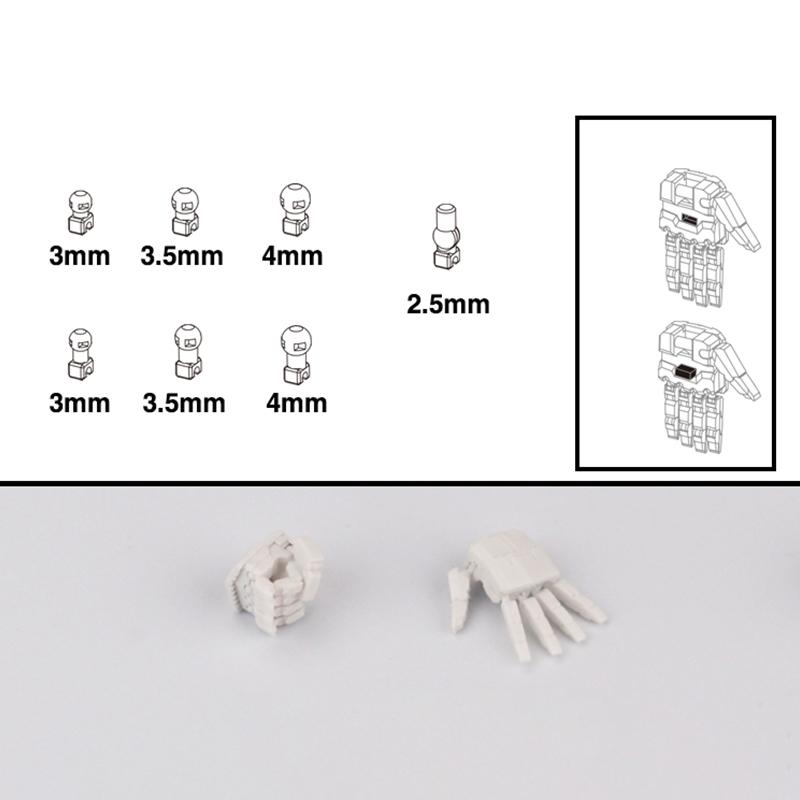 1 Pair Action Figures Building Claw Diy Accessories Movable Hand Set 3.0 Mg 1/100 1/144 Astray Red Frame Sazabi Ver.Ka Model