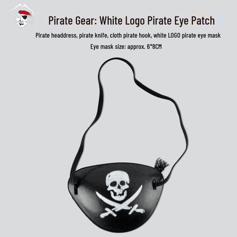 Pirate Captain Costume Set: Halloween Props, Toys & Cosplay Gear with Eye Patch, Hat, Gun, Sword & Hook for Kids and Adults