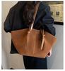 Vintage Wildleder-Tragetasche: Damen Schultertasche mit großem Fassungsvermögen für Herbst/Winter