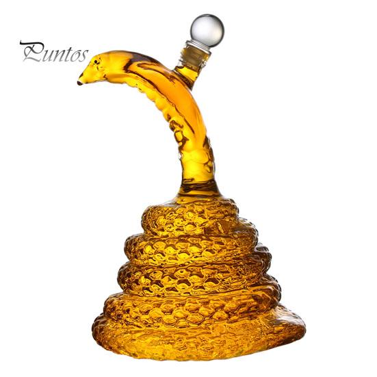 Snake Whiskey Decanter Funny Animal Bottle for Whiskey Lovers Whiskey Storage Container Housewarming Gift for Whiskey Enthusiast Dad Husband Boyfriend