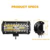 7 Inch 120W Combo Led Light Bars Spot Flood Beam 4x4 Spot 12V 24V 4WD Barra LED Headlight For Auto Boats SUV ATV ILight.