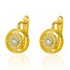 Vintage European & American Clock-Inspired Hollow Disc Earrings