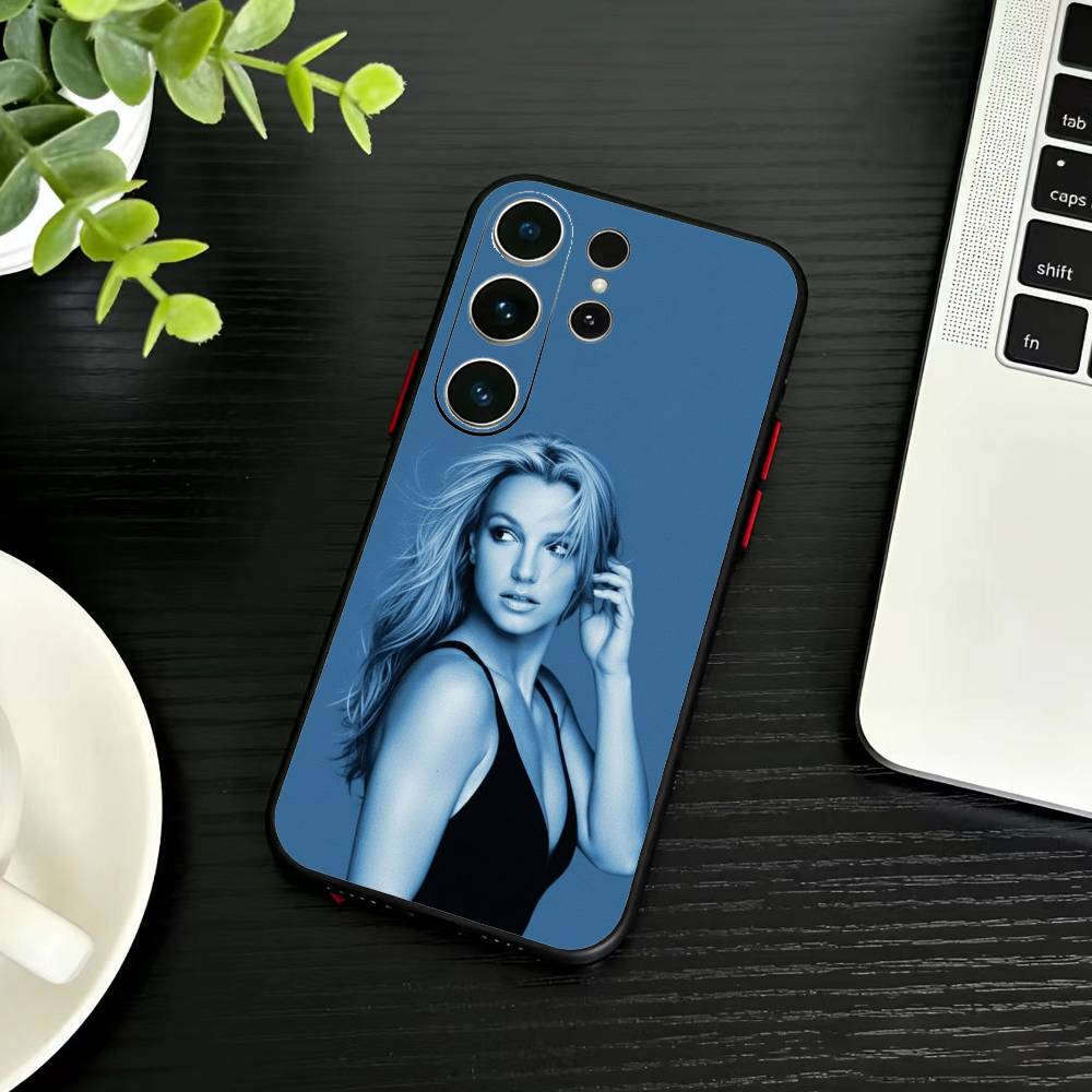 J-Singer B-Britney Spears Phone Case For Samsung S26,S25,S24,S23,S22,S21,S20,Ultra,Plus,FE Black Soft Cover