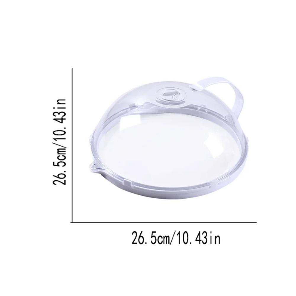 Food Protection Cover Household Oven Heating Cover Microwave Food Splash Cover Transparent Cover with Handle Kitchen Gadgets