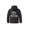 Li-Ning Printed Plaid Down Jacket Unisex Outerwear Black AYMR509-1