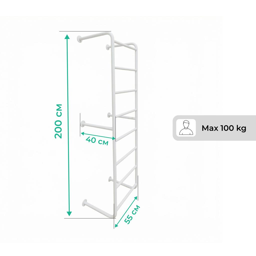 Ceiling Ladder Slim 55 Cm Eu - Mint