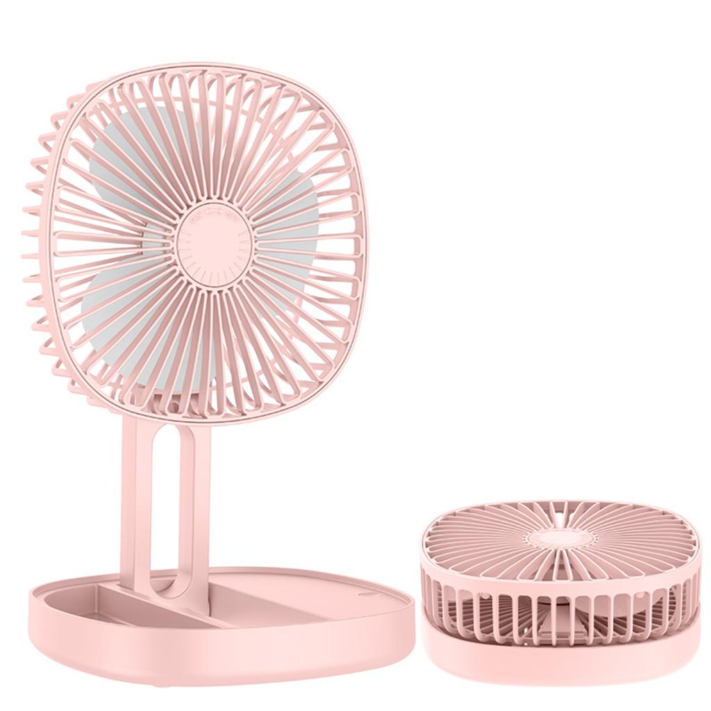 Mini Fan Portable Wall Mount Desk Fan Folding Electric Fan USB Rechargeable Air Circulator Fan