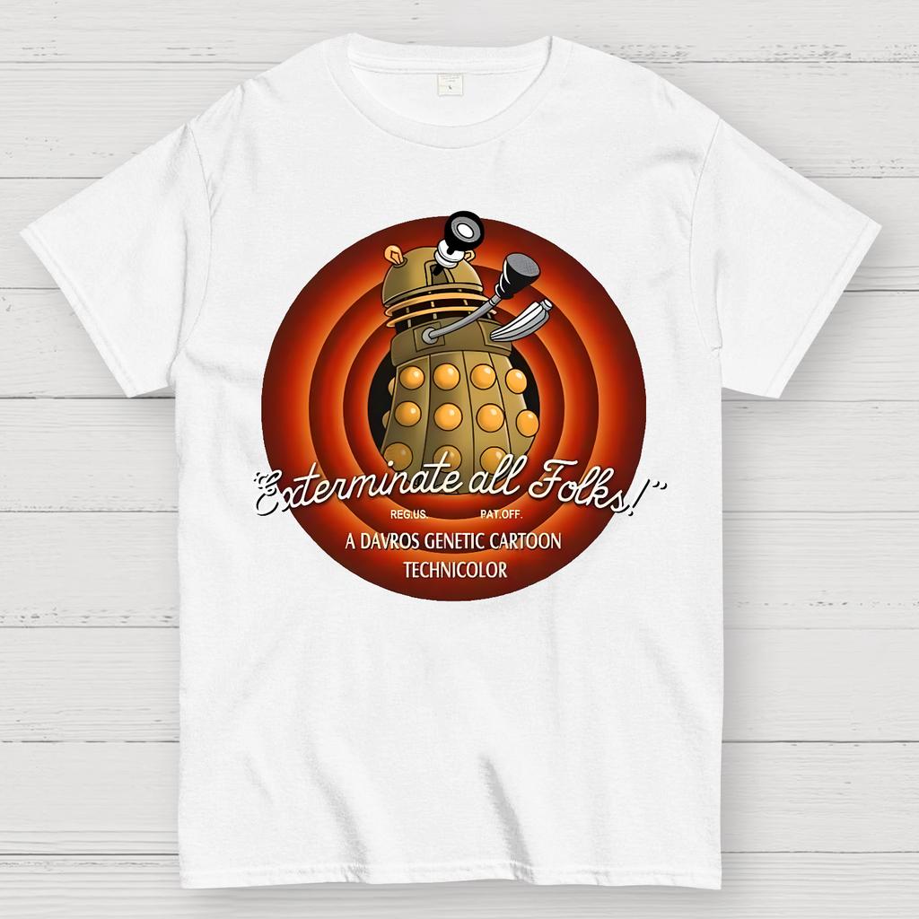 Looney Daleks Unisex 100% Cotton Summer Casual Cool Loose T-Shirt