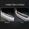 3D Carbon Fiber Protector Sticker Car Door Plate Sill Scuff Cover Anti-Scratch