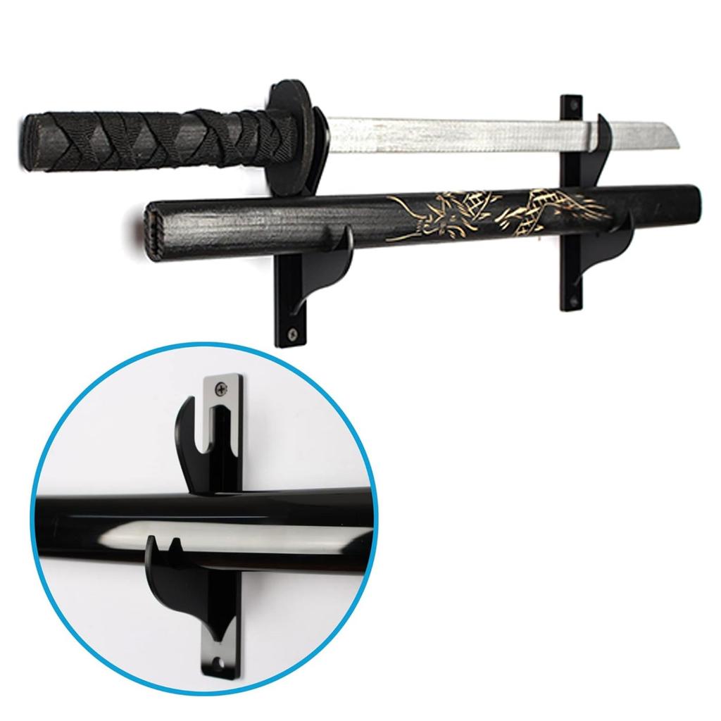 Fashionable Swords Hanger Bracket Rack with Mounting Hardware Supports Various Swords 2 Pack Supplies for Home Use
