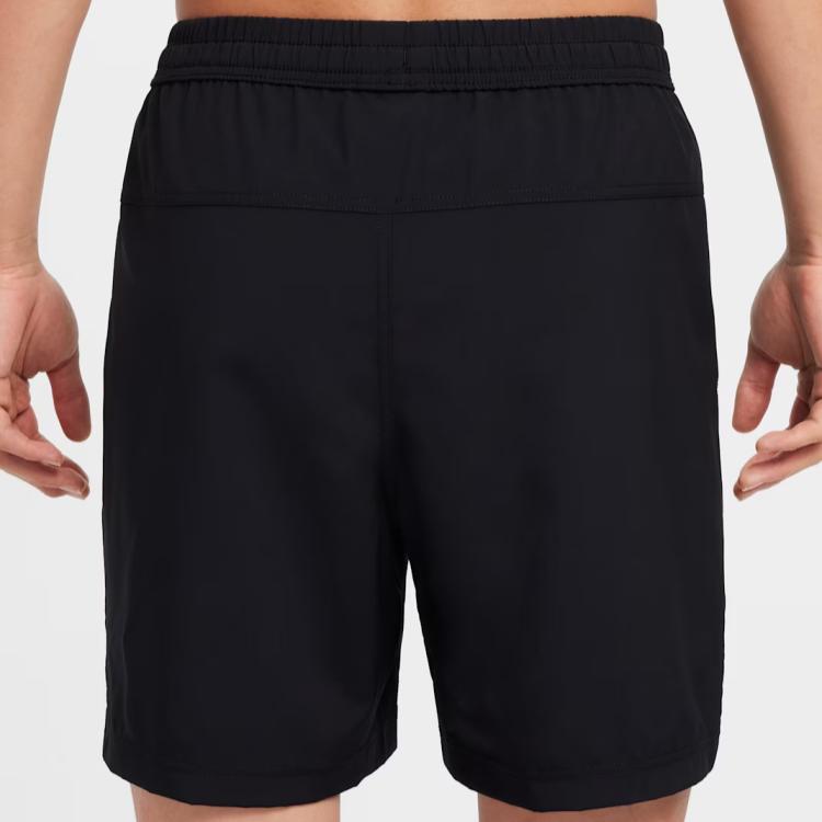 Nike Dri-Fit Form Çok Yönlü Hızlı Kuruyan Rahat Şık Bağcıklı Üç Çeyrek Günlük Şort Erkek şort Siyah Beyaz FZ1067-010