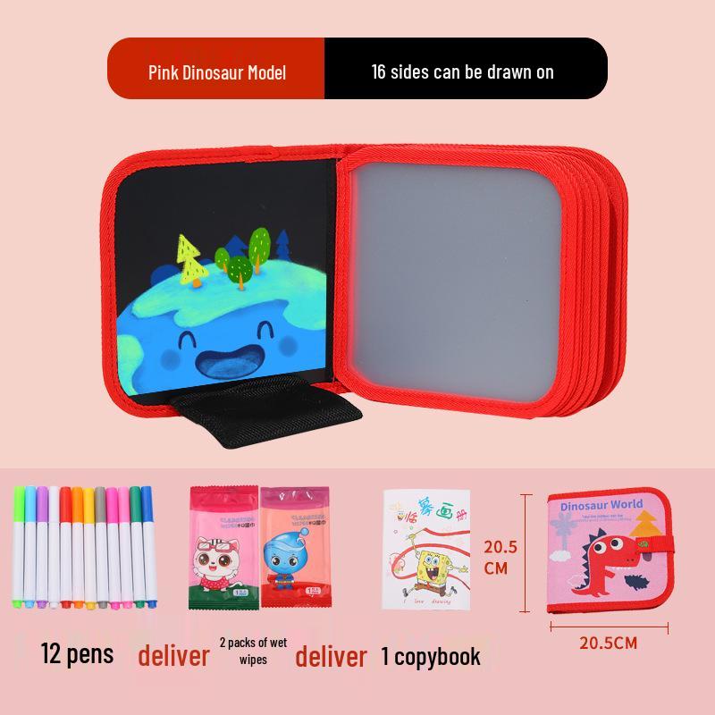 Portable Children's Drawing and Coloring Board - Reusable, Erasable, and Compact Toy for Kids