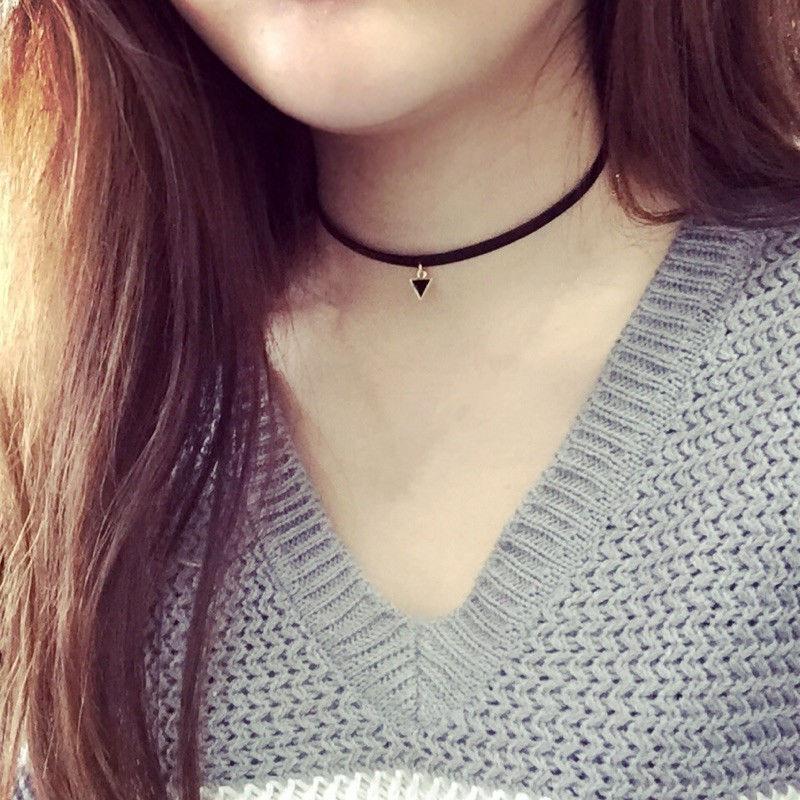 Goth Black Velvet Choker Necklaces Gothic Style Rope Women Neck Decoration Chocker Jewelry On Girl Neck Accessories