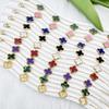 Mm Nicht verblassendes Edelstahl-Vierblättriges Kleeblatt-Armband für Damen - Frischer Stil