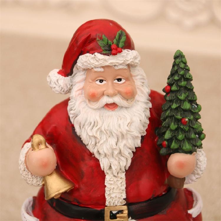 Weihnachtshütten-Spieluhr für Männer Frauen Kinder Geburtstags-Weihnachtsgeschenk Drehender Zug Harz-Spieluhr mit LED-Licht