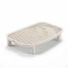 Litter Tray with Grate Detachable Control EasytoClean Bean Green