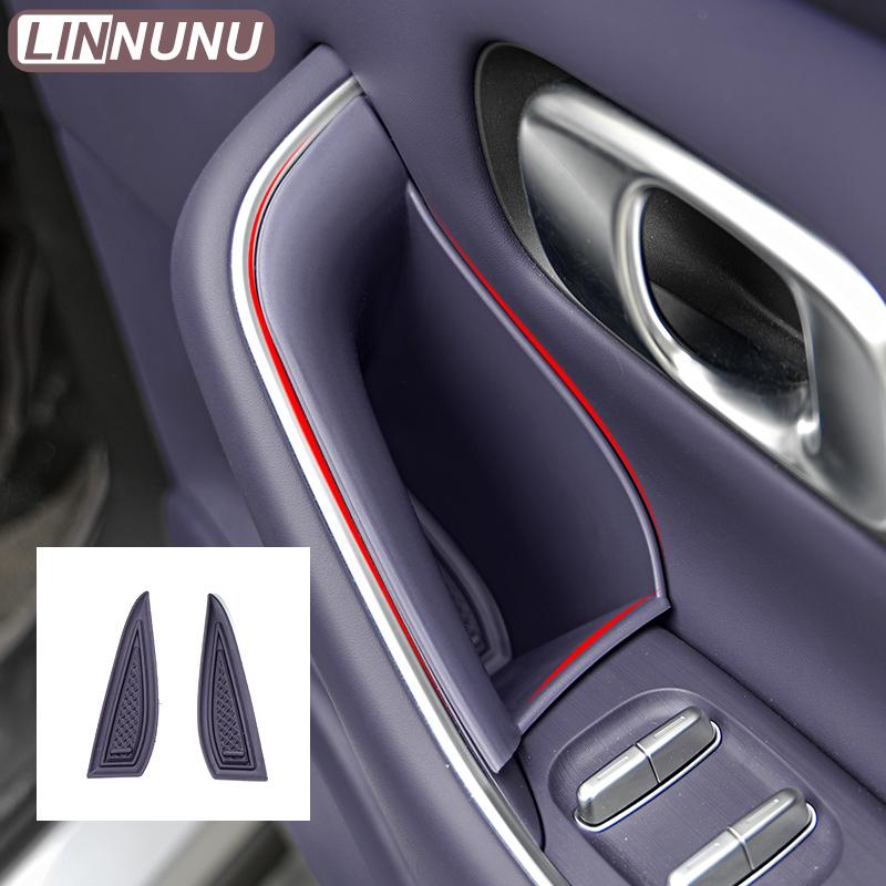 LINNUNU 2PCS Car Door Side Storage Box Front Rear Door Handle Armrest Tray Organizer for Leapmotor C10 C16 2025 2024 Accessories