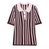 European and American French women's POLO shirt knitted sweater