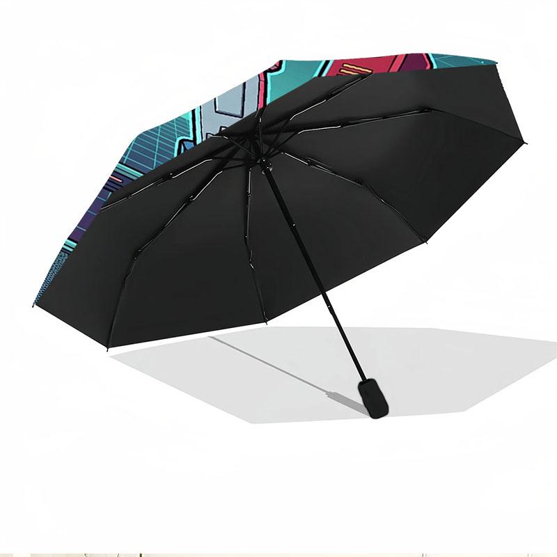 Transformers Print Automatic Open Close Umbrella, Portable Foldable Umbrella, for Outdoor Commute Camping Trip, Ideal Birthday Gift