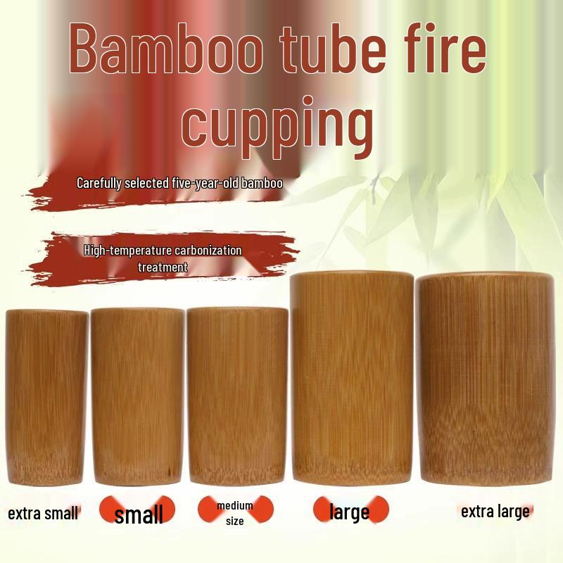 

Carbonized Bamboo Cupping Device - Bamboo Fire Pot for Foot Massage and Health Preservation Carbonized Bamboo Tube [Extra Small]