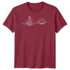 Segelboot Sonnenuntergang Segeln Reise Unisex T-Shirt Ozean Linienkunst