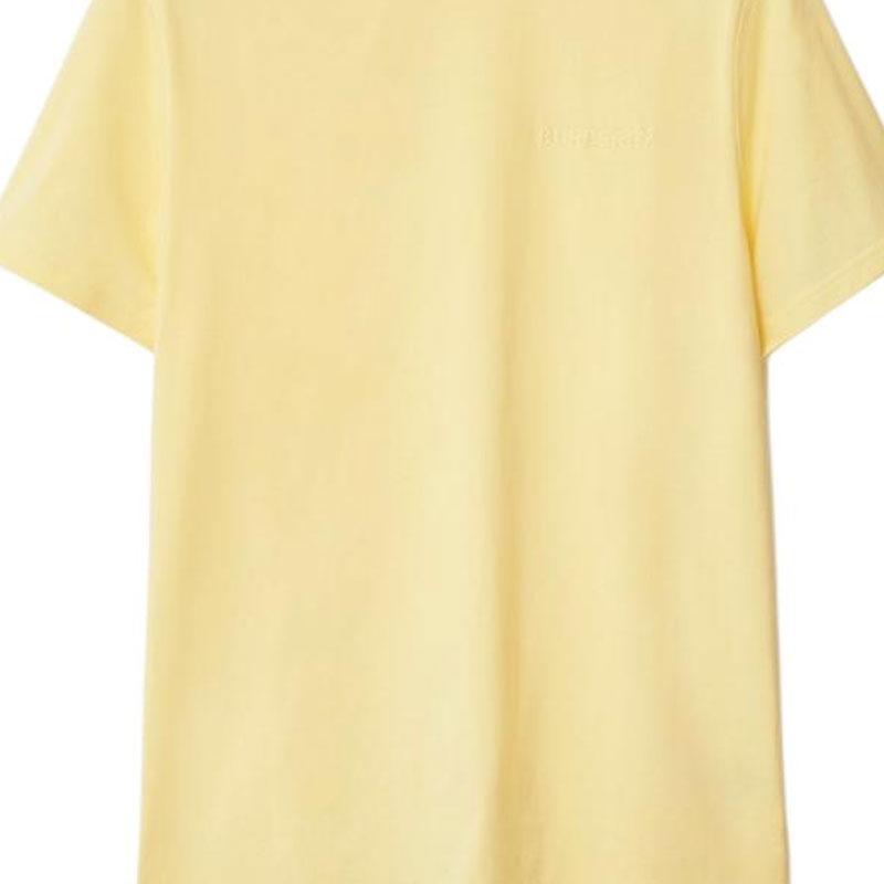 Burberry T-Shirts Men's Yellow Crew Neck 81043281