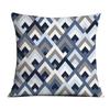 Dark Blue Geometric Pattern Auto Supplies Office Living Room Sofa Cushion Pillowcase Home Decor