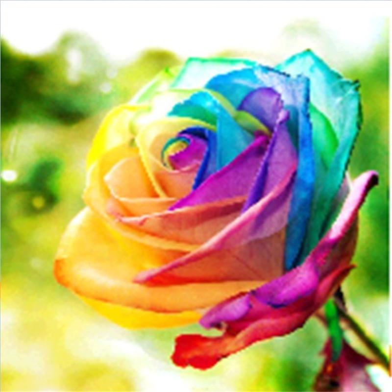 Huacan DIY 5D-Diamantgemälde, Blumen, Teilbohrer, Kreuzstich, Handarbeiten, Basteln