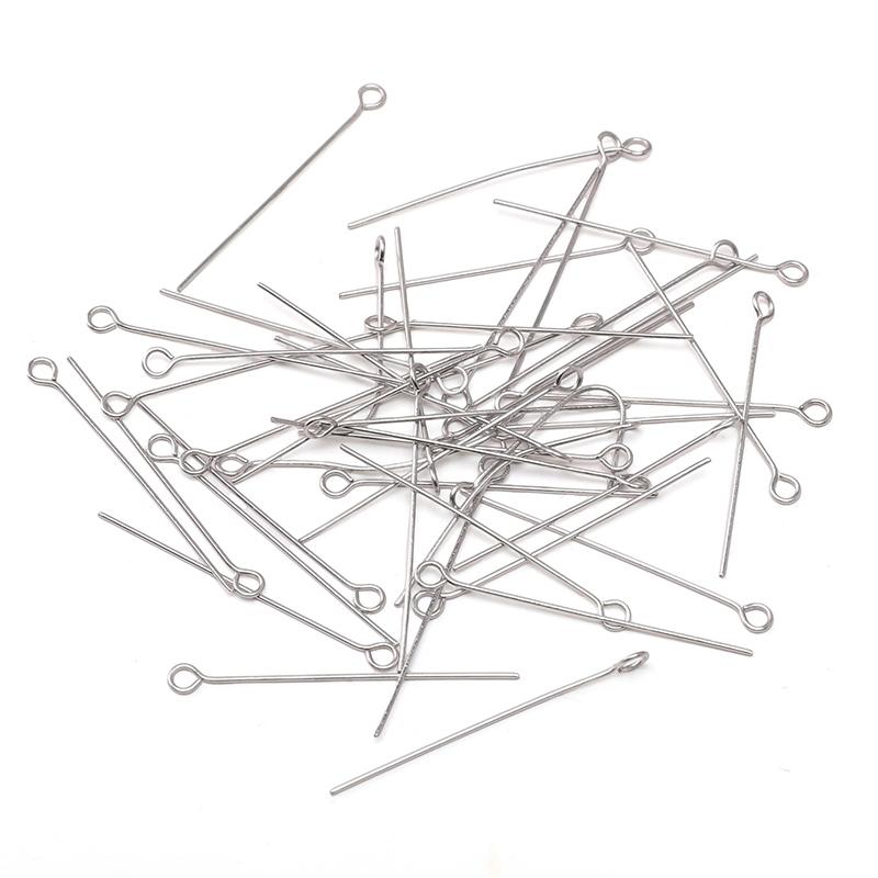 100g 1.5cm 2cm 3cm 4cm 5cm Stainless Steel 9-Pin Needles Metal Nine Words Pins or DIY Earring Bracelet Necklace Jewelry Making
