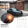 5pcs T3 14V 0.91W Car Instrument Panel Audio Gear Indicator Light Bulbs Amber