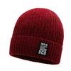 Knitted Solid Color Hat Letter Printing Beanie Caps Windproof Gifts Fashion