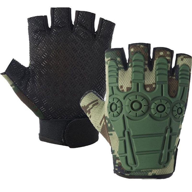 Half-finger Reel Special Forces Outdoor Non-slip Sport Riding Gloves Men Fishing Shooting Hunting Guantes Mitten