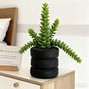 Creative Tire Shaped Flowerpot Green Potted Plants Container Home Courtyard Garden Decor Resin Handicrafts Ornament Gift