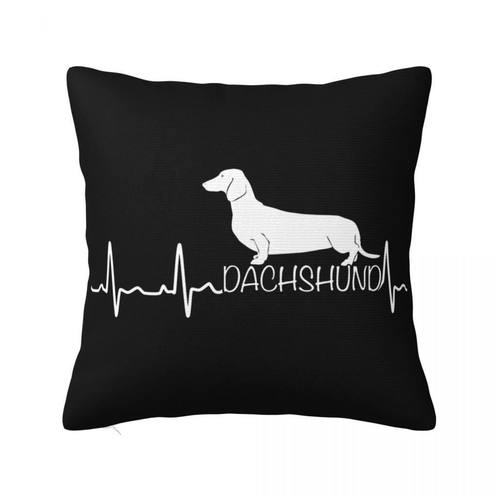 My Lovely Daschund Pillow Case Dachshund Wiener Sausage Doxie Dog Cushion Cover Awesome Zipper Decorative Pillowcover for Seat