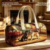3D Independent Station Bus Series Women's Travel Yoga Handbag with Fashion Print