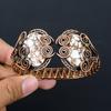 Wildpferd-Edelstein, reiner Kupferdraht, umwickelt, handgefertigter Armreif/Armreif, verstellbarer Schmuck