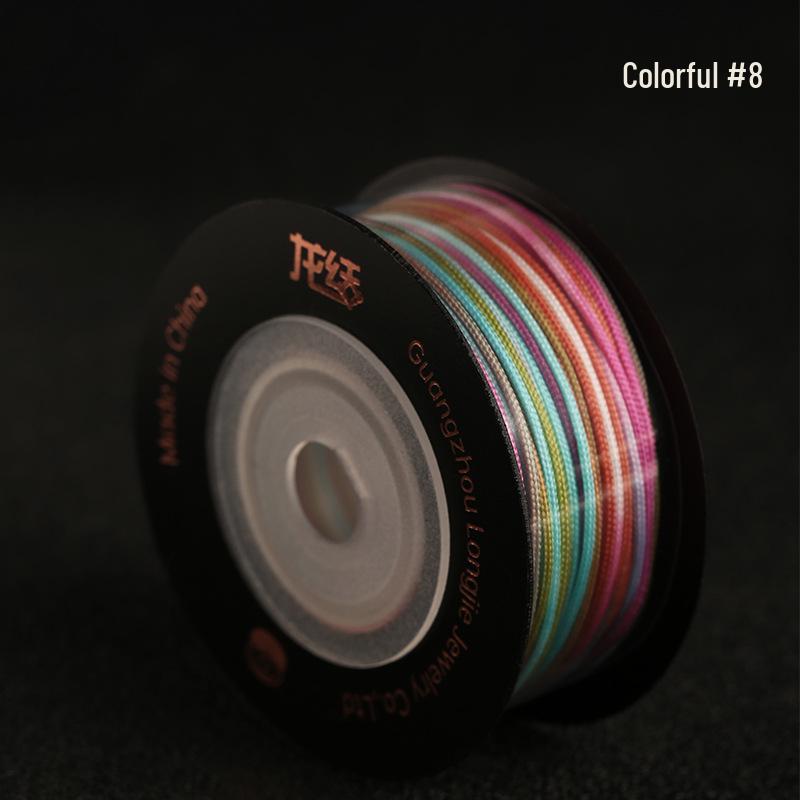 Dragon Knot High-A Jade Thread: Eco-friendly, Colorfast Jewelry Weaving Cord, 79 Colors, Handmade DIY Bracelet Material.