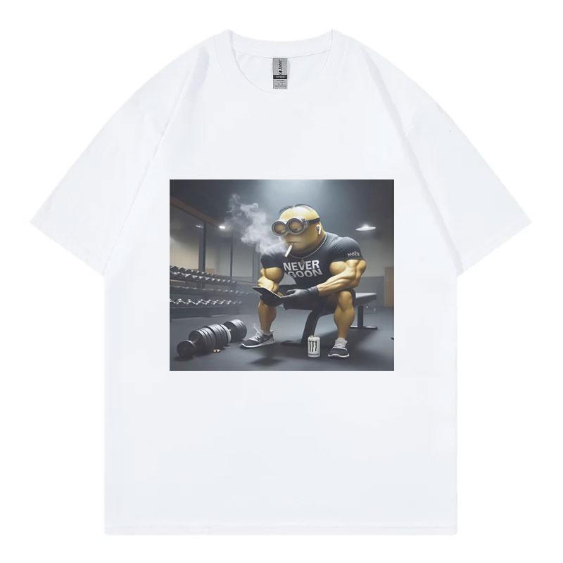Nikdy Goon Vtipné Gooning Meme Grafická Trička Muži Ženy Oblečení Harajuku Japonský Styl Tričko Módní Ležérní Bavlněná Trička