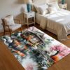 Area Rug Carpet Soft Non Slip Japanese Koi Pond Garden Floor Mat for Bedroom Living Room Kids Room Home Decor Dorm Gift